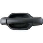 Rear Exterior Door Handle Right (Passenger) for GMC Canyon/Chevrolet Colorado 2004-2012, Textured Black, Plastic, Replacement