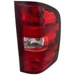 Tail Light Assembly for Chevrolet Silverado/GMC Sierra 2007-2014, Right (Passenger), Halogen, Excludes 2007 Classic, Replacement