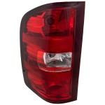 Tail Light Assembly for Chevrolet Silverado/GMC Sierra 2007-2014, Left (Driver), Halogen, Excludes 2007 Classic, Replacement (CAPA Certified)