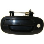 Front Left (Driver) Outer Door Handle for 1997 - 2004 Dodge Dakota, Exterior Replacement, Black; OEM (OEM): 55075941AB