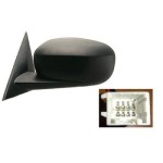 Outside Rear View Mirror for 2006-2009 Chrysler 300, Left (Driver) Side View Mirror Assembly/Cover/Glass Replacement, Power, Heated, Non-Folding, PTM (Primed To Match),  1CJ991XRAC-PFM, Code GTR/XR