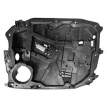 Front Right (Passenger) Door Glass Regulator for 2008 - 2012 Jeep Liberty, Power Window Motor and Regulator Assembly, Carrier Module & Motor Assembly, 2 Pin, without One Touch,  68033456AB-PFM Replacement