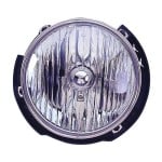 Left (Driver) Headlight Assembly for 2007 - 2018 Jeep Wrangler, Front Headlight Assembly Replacement Housing / Lens / Cover, Composite,  55078149AD, Replacement