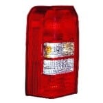 Left (Driver) Tail Light Assembly for 2007 Jeep Patriot, Rear Replacement Lens Cover, 3-Bulb Design, OEM 5116239AC