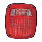 Right (Passenger) Rear Tail Light Assembly for 1987 - 1990 Jeep Wrangler, Replacement Lens/Cover,  56006516, Replacement