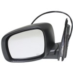 Power Mirror for Dodge Grand Caravan 2008-2020 & Chrysler Town & Country 2008-2016, Left (Driver), Manual Folding, Heated, Textured, w/ One Touch Feature, Replacement