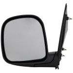 Manual Mirror for GMC Express/Savana Van 1996-2002, Left (Driver), Non-Towing, Manual Adjust, Manual Folding, Non-Heated, Textured, Replacement