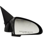 Power Mirror for Chevrolet Malibu 2004-2007, Right (Passenger) Side, Manual Folding, Non-Heated, Paintable, Suitable for LT/SS Models, Replacement
