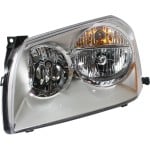 Headlight Assembly for 2005-2007 Dodge Magnum, Left (Driver) Side, Halogen, with Chrome Bezel, Replacement