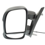 Manual Adjust and Folding Left (Driver) Mirror for 2014-2021 Promaster Van, Non-Towing, Non-Heated, Textured, Non-Extended, Without Blind Spot Feature, Includes Signal Light and Temp Sensor, Replacement