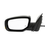 Power Mirror for Dodge Dart 2013-2015, Left (Driver), Manual Folding, Heated, Paintable, with Puddle and Signal Lights, Replacement