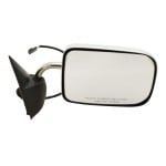 Power Mirror for Dodge RAM Full Size Pickup 1994-1997, Right (Passenger), Non-Towing, Manual Folding, Non-Heated, Chrome, with Convex Glass, Replacement