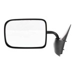 Manual Adjust Mirror for Dodge Ram Full Size Pickup 1994-1997, Left (Driver), Non-Towing, Manual Folding, Non-Heated, Textured, Replacement
