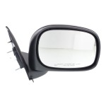 Power Mirror for Dodge RAM 1500 Pickup 2002-2008, RAM 2500/3500 Pickup 2003-2009, Right (Passenger), Manual Folding, Heated, Textured Black, Replacement