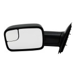 Towing Mirror for Dodge RAM 1500 Pickup (2002-2009)/RAM 2500/3500 Pickup (2003-2009), Left (Driver), Manual Adjust and Folding, Non-Heated, Textured, Replacement