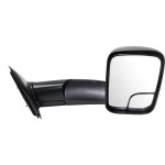 Towing Mirror Right (Passenger) for Dodge RAM 1500 Pickup 2002-2009, RAM 2500/3500 Pickup 2003-2009, Manual Adjust, Manual Folding, Non-Heated, Textured, Replacement