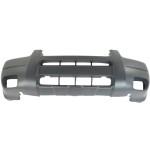 Front Bumper Cover for 2001-2004 Ford Escape, Textured Platinum, with Fog Light Holes, Fits XLS/XLT Model with Fender Flares, Replacement
