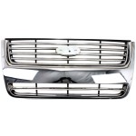 Plastic Chrome Grille for Ford Explorer Limited/XLT Models, 2006-2010, Replacement (CAPA Certified)