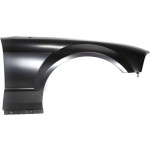 Front Fender for Ford Mustang 2005-2009, Right (Passenger), Primed (Ready to Paint), without Wheel Opening Molding Holes, with Antenna Hole, Replacement