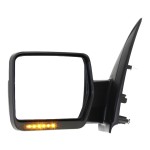 Power Folding Heated Mirror for Ford F-150 2009-2010 Left (Driver), Non-Towing, Chrome, with In-housing Signal Light and Memory, without Auto Dimming and Blind Spot Detection, Replacement