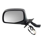 Power Mirror for Ford F-Series 1992-1997 Left (Driver), Non-Towing, Manual Folding, Non-Heated, Chrome, Paddle Style, without Lightning Model and Performance Package, Replacement
