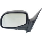 Manual Adjust and Manual Folding Mirror for Ford Ranger 1998-2005 and Mazda Pickup 1996-2005, Left (Driver), Non-Heated, Paintable, Replacement