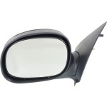 Manual Adjustable & Folding Left (Driver) Mirror for Ford F-150 1997-2002, F-250 1997-1999, Non-Towing, Non-Heated, Paintable, Contour Style, up to 2-11-2002, Fits All Cab Types, Replacement