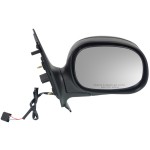 Power Mirror for Ford Expedition 1998-2002, Right (Passenger), Non-Towing, Manual Folding, Non-Heated, Paintable, Contour Style, without Auto Dimming, Blind Spot Detection, Memory, and Signal Light, Replacement