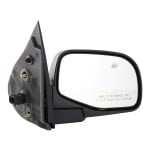 Power Mirror for Ford Explorer 2002-2005, Right (Passenger), Manual Folding, Heated, Textured, with Puddle Light, Replacement