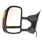 Towing Mirror for Ford F-Series Super Duty 2002-2007, Left (Driver), Power, Manual Folding, Heated, Paintable, Double-Swing Type, Replacement