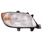 Right (Passenger) Headlight Assembly for 2003 - 2006 Freightliner Sprinter 3500, Front Replacement Housing/Lens/Cover without Fog Lights,  5103599AA, Composite