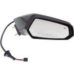 Right (Passenger) Side Power Mirror for 2010-2015 Chevrolet Camaro, Non-Folding, Heated, Paintable, Without Auto Dimming, Blind Spot Detection, Memory, With Signal Light, Replacement