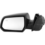 Power Mirror for GMC Acadia 2017-2019, Left (Driver) Side, Manual Folding, Heated, Paintable, with Blind Spot Glass, without Auto Dimming, Memory, and Signal Light, Replacement