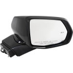 Power Mirror for Chevrolet Blazer 2019-2022, Right (Passenger), Manual Folding, Heated, Paintable, with In-Housing Signal Light, Blind Spot Detection in Glass, without Memory, Puddle Light, Auto-Dimming, Replacement