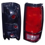 Right (Passenger) Tail Light Assembly for 1982 - 1993 Chevrolet S10, Rear Tail Light Assembly Replacement with Black Bezel,  919650, Replacement
