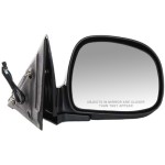 Power Mirror for Chevrolet S10 Pickup (1994-1997) / Blazer (1995-1997), Right (Passenger) Side, Manual Folding, Non-Heated, Paintable, Replacement