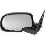 Manual Adjust Mirror for Chevrolet Silverado/GMC Sierra 1999-2006, Left (Driver) Side, Non-Towing, Manual Folding, Non-Heated, Chrome, Includes 2007 Classic, Replacement