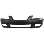 Front Bumper Cover for Hyundai Sonata 2006-2008, Smooth, Primed (Ready to Paint), with Fog Light Holes, Replacement
