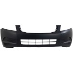 Front Bumper Cover for 2008-2010 Honda Accord, Primed (Ready to Paint), Without Fog Light Holes, 4 Cylinder, Sedan, Replacement (CAPA Certified)