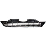 Front Bumper Grille for Honda CR-V 2007-2009, Lower, Textured Black, Japan Built, Replacement