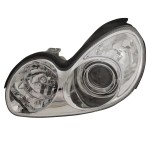 Headlight Assembly for Hyundai Sonata 2002-2005, Left (Driver), Halogen, Replacement
