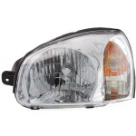 Headlight Assembly for Hyundai Santa Fe 2003, Left (Driver), Halogen, From March 3, 2003 to July 14, 2003, Replacement