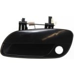 Exterior Front Door Handle for Hyundai Elantra 2001-2006, Left (Driver), Smooth Black with Keyhole, Plastic, Replacement