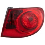 Tail Light Assembly for Hyundai Elantra Sedan, 2007-2010 Right (Passenger) Outer, Replacement