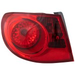 Tail Light Assembly for Hyundai Elantra 2007-2010 Sedan, Outer, Left (Driver), Replacement