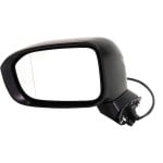 Power Mirror for Honda Civic 2014-2015, Left (Driver), Manual Folding, Non-Heated, Paintable, w/o Auto Dimming, Blind Spot Detection, Memory, and Signal Light, Replacement