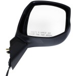 Power Mirror for Honda Civic 2012-2013, Right (Passenger) Side, Manual Folding, Heated, Textured, without Auto Dimming, Blind Spot Detection, Memory, and Signal Light, Replacement