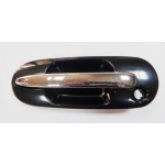 Front Left (Driver) Exterior Door Handle for 1997 - 2001 Honda CR-V LX, Black/Chrome,  72180ST0003-PFM, Replacement