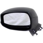 Mirror for Honda Civic 2012-2015, Left (Driver), Manual Remote and Folding, Non-Heated, Textured, Without Auto Dimming, Blind Spot Detection, Memory, Signal Light, Replacement