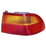 Right (Passenger) Tail Light Assembly for 1992 - 1995 Honda Civic, Rear Tail Light Replacement, Lens/Cover, for 4 Door Sedan + 2 Door Coupe, body mounted,  33500SR4A01
